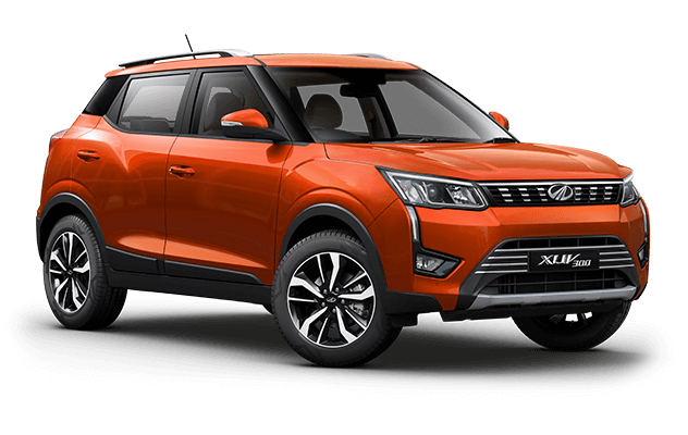 Orange mahindra XUV 300